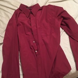 Arrow Maroon Dress Shirt